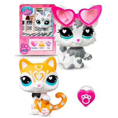 Игровой набор Littlest Pet Shop Праздники Серый кот и Рыжий кот Hasbro 01064_LPS 1